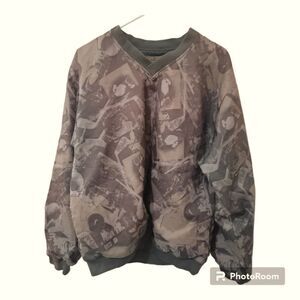 Camoflage Forresters pullover unisex mens vneck camouflage size M
